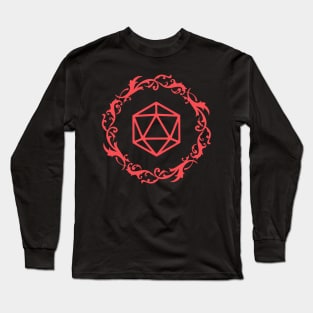 Magical D20 Dice TRPG Tabletop RPG Gaming Addict Long Sleeve T-Shirt